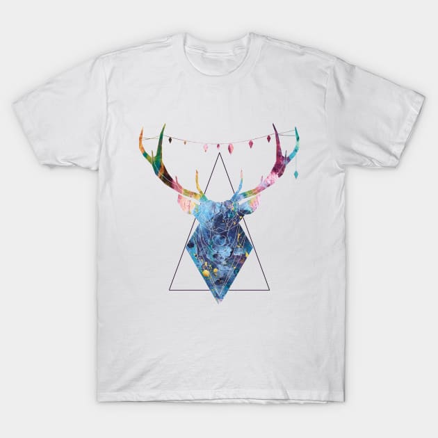 Geometric deer T-Shirt by secondskin